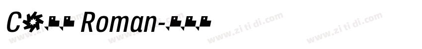 C059 Roman字体转换